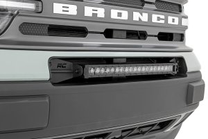 LED Light Bar - Rough Country - Single Row, Amber DRL - Black LED Light Bar - Rough Country - Single Row, Amber DRL - Black
